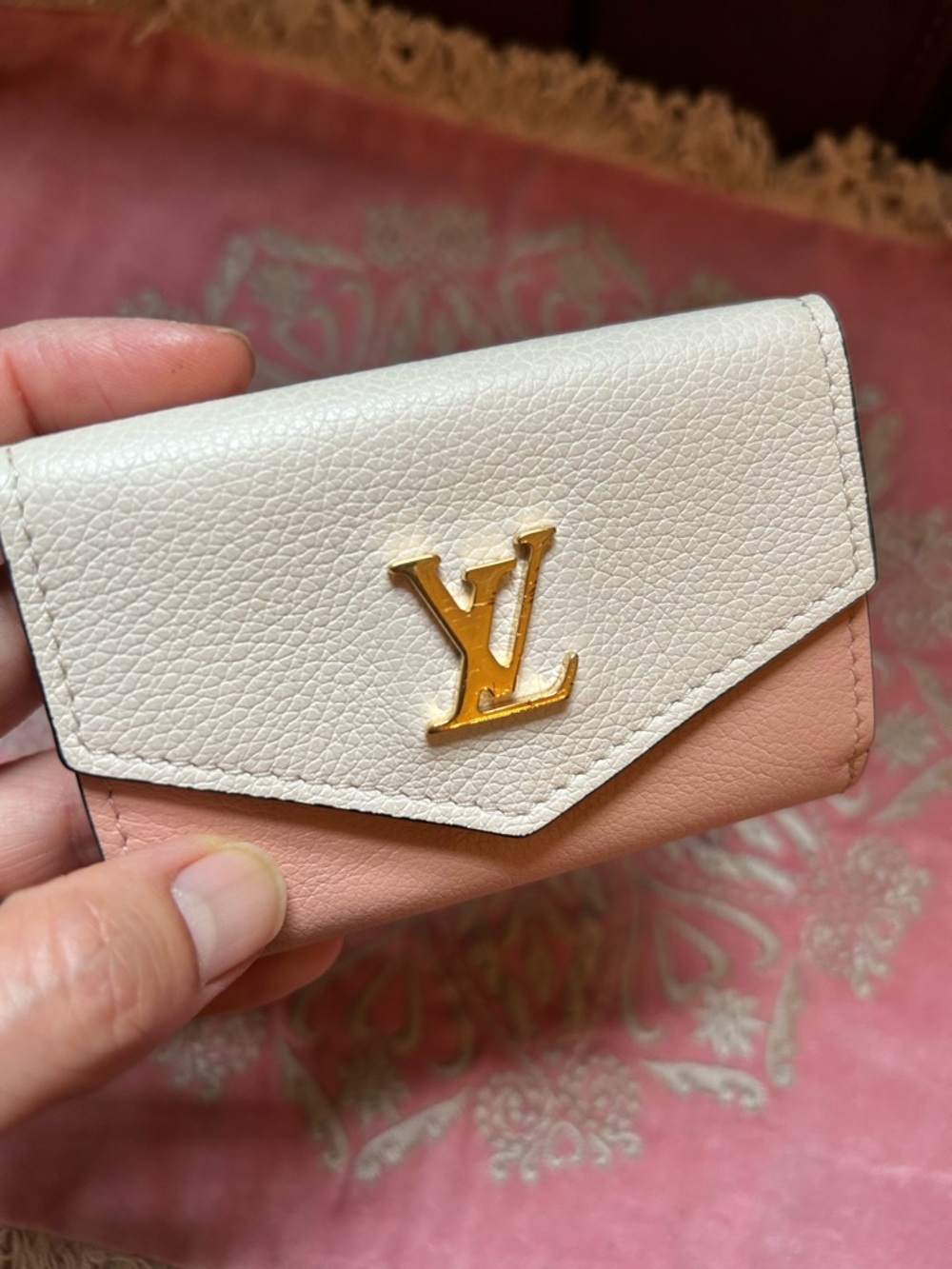 Louis Vuitton LOCKME MICROCHIPPED compact wallet